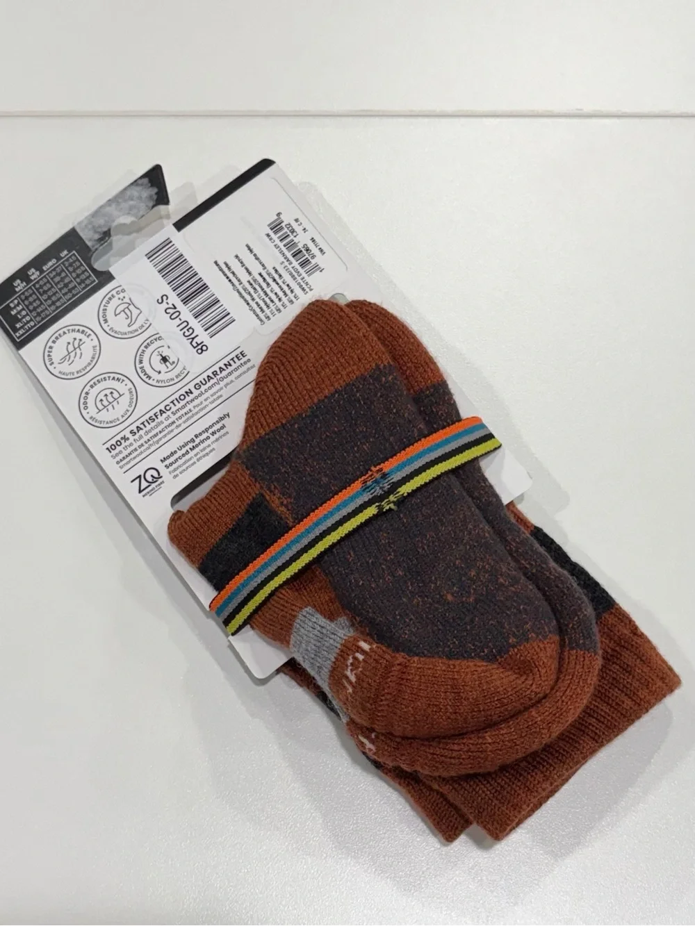 SmartWool Men's Small Everyday Barnsley Sweater Socks Picante NWT Stripes Red